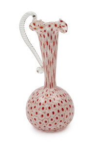 FRATELLI TOSO millefiori Murano glass jug, circa 1920s, 20cm high