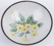 ARTUR HALPERN pottery bowl with internal floral decoration, incised monogram "A.H.", ​6cm high, 14.5cm diameter - 3