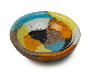 DINO MARTENS Oriente Murano glass bowl for Aureliano Toso, circa 1952, 5.5cm high, 16cm diameter