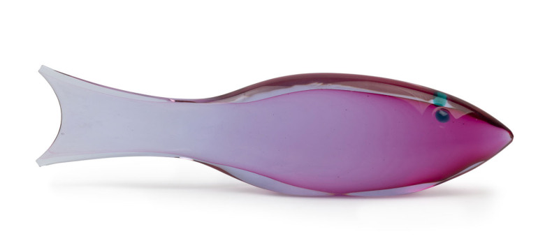 SEGUSO Murano glass fish by Flavio Poli, circa 1950's, 30cm long