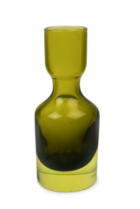 CENEDESE Sommerso Murano olive green glass carafe by ANTONIO DA ROS, circa 1960, 28cm high