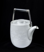 ROSENTHAL Studio-Linie "Rut Bryk" teapot designed by TAPIO WIRKKALA, circa 1979, retailed through Georges of Melbourne, with original documentation, factory mark to base, ​22.5cm high