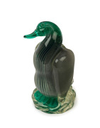 ALFREDO BARBINI Papera Murano glass duck statue for Vetri Artistici Muranesi, circa 1938, 13cm high