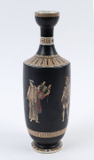 SAMUEL ALCOCK & CO. English porcelain vase with classical Greek figures, mid 19th century, ​28.5cm high