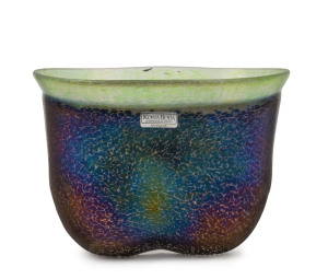 KOST BODA "Artist Collection" Swedish glass vase by BERTIL VALLIEN, engraved "Kosta Boda Artist Coll. B. Vallien, 58137", 11cm high, 16cm wide