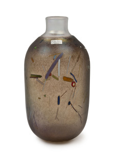 KOSTA BODA "Artist Collection" Swedish art glass vase by BERTIL VALLIEN", engraved "Kosta Boda, Artist Coll. B. Vallien, 48281", 25cm high