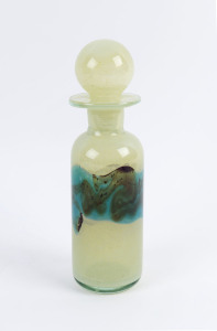 MEDINA Maltese art glass decanter, engraved "Medina", 28cm high