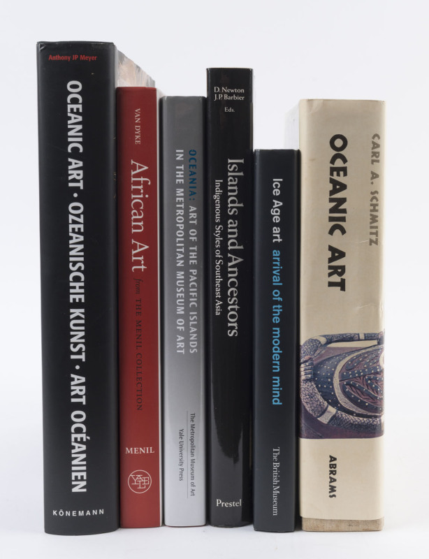 ANTHROPOLOGY: "Oceanic Art" by Anthony JP Meyer, "African Art" by Van Dyke, "Oceania: Art Of The Pacific Islands In The Metropolitan Museum Of Art" [Yale University Press],"Oceanic Art Myth, Man, And Image In The South Seas" by Carl A. Schmitz, "Islands A