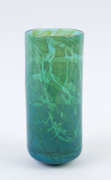 MEDINA Maltese art glass cylindrical vase, engraved "Medina", 19.5cm high
