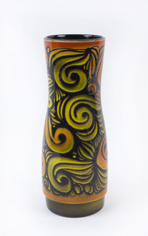 POOLE "Aegean" retro pottery vase, circa 1970, stamped "Poole, England, Aegean", ​40cm high