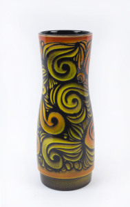POOLE "Aegean" retro pottery vase, circa 1970, stamped "Poole, England, Aegean", 40cm high