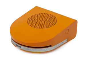 MINERVA GA 45 Pop Automatic Record Player designed by Mario Bellini, circa 1968, 22cm high