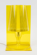 KARTELL "Take" yellow plastic table lamp designed by FERRUCCIO LAVIANI, stamped "Kartell, Take", ​30cm high - 2