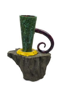 JENNY ORCHARD pottery vessel, signed "Jenny Orchard", 32cm high