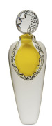 PETER BOWLES Australian yellow Sommerso heavy glass bottle, engraved "Peter Bowles", 39.5cm high