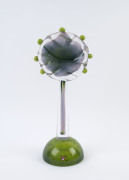 ORREFORS Swedish art glass sculpture, circa 1992, engraved "Orrefors, 912282 Vivianne Karlman, EA 1-92", ​42cm high