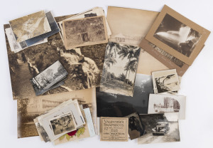 PHOTOGRAPHS, ETC: An unsorted accumulation of photographs, cabinet cards, RP postcards etc. Australian, Asian and European subjects noted. (Qty.).