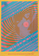 AVALON BALLROOM, SAN FRANCISCO "Doors/Miller Blues Band" "Swirly" Avalon Ballroom Concert Poster FD57.1 (Family Dog, 1967). ​51 x 35cm (20 x 24") One of Victor Moscoso's most vibrant designs (and one of the most difficult to read, due to the "Psychede