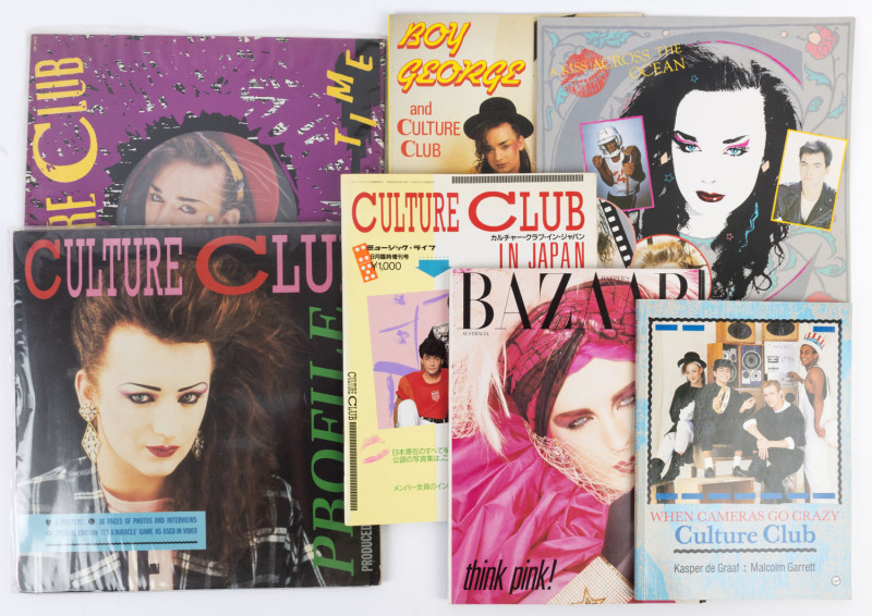 CULTURE CLUB A small collection comprising of 2 LPs ("Time" and "Profile") together with tour brochures and associated publications, circa 1984.