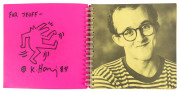 KEITH HARING (1958-1990) "Keith Haring" with an introduction by Robert Pincus-Witten, Published by Tony Shafrazi Gallery, 2nd edition, 1983. The catalogue of Haring's ground-breaking 1982 exhibition; endorsed "FOR JEOFF", signed and dated "K. Haring 84" 