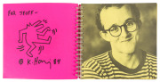 KEITH HARING (1958-1990) "Keith Haring" with an introduction by Robert Pincus-Witten, Published by Tony Shafrazi Gallery, 2nd edition, 1983. The catalogue of Haring's ground-breaking 1982 exhibition; endorsed "FOR JEOFF", signed and dated "K. Haring 84"