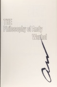 ANDY WARHOL (1928 - 1987), The Philosophy of Andy Warhol (From A to B & Back Again), [Harcourt Brace Jovanovich, New York and London, 1975], 1st edition, hard cover with dust jacket, initialled by Warhol on half title. Very clean interior, as new, with no - 3