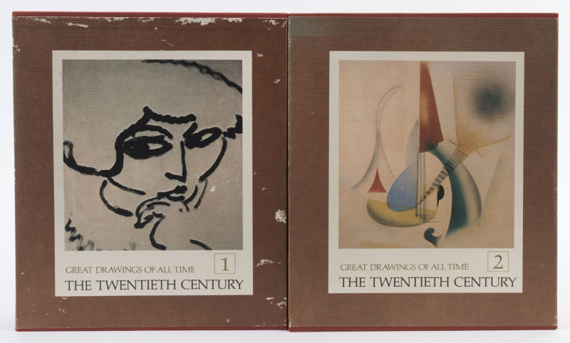 VICTORIA THORSON, Ed. GREAT DRAWINGS OF ALL TIME: THE TWENTIETH CENTURY. Two Volumes in slipcases [Shorewood Fine Art Books, Inc., New York, 1979]