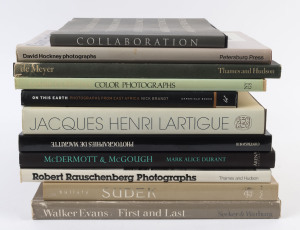 PHOTOGRAPHY "Walker Evans : First and Last" [Secker & Warburg, London, 1978]; "Sudek" by Sonja Bullaty [Potter, 1978]; "Robert Rauschenberg Photographs" [Thames & Hudson, 1981]; "Photographies De Magritte" [Contrejour, 1982]; "A History of Photography" b