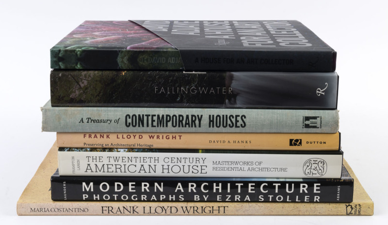 AMERICAN ARCHITECTURE "Modern Architecture - Photographs by Ezra Stoller [Harry N. Abrams, N.Y. 1990]; "Falling Water" edited by Lynda Waggoner [Rizzoli, N.Y., 2011]; "A House for an Art Collector" by David Adjaye [Rizzoli, N.Y., 2011];