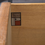 PARKER six drawer tallboy, teak, circa 1960s, 114cm high, 77cm wide, 46cm deep - 2