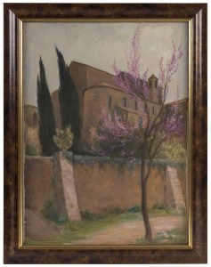 JEAN PARKER SUTHERLAND (1902-1978), European scene, oil on canvas board, signed lower left "J.P. Sutherland", ​51 x 37cm