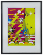 JAMES MARSHALL DALEK (born 1968), untitled landscape, silkscreen serigraph numbered 28/200 signed in pencil lower right "Dalek, 2005", ​59 x 43cm, frame 80 x 62cm overall, - 2