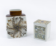 ROYAL COPENHAGEN vase and lidded jar, circa 1960's, (2 items), stamped "Royal Copenhagen, Denmark", the vase 19cm high