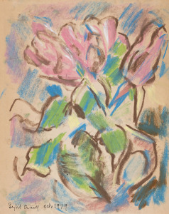 SYBIL CRAIG (1901 - 1989) (magnolias) pastel on paper, signed and dated lower left "Sybil Craig Oct. 1979"