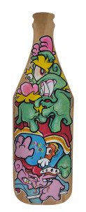 DREW (Andrew Yeoh), Dragon Juice, acrylic on board, signed lower centre "Drew, 2007", 70 x 22.5cm