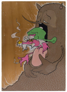 DREW (Andrew Yeoh), Junior V, acrylic on board, signed lower centre "Drew, 2008", 35 x 23.5cm
