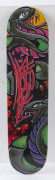 Seven assorted graffiti art skateboards, the largest 80cm - 3