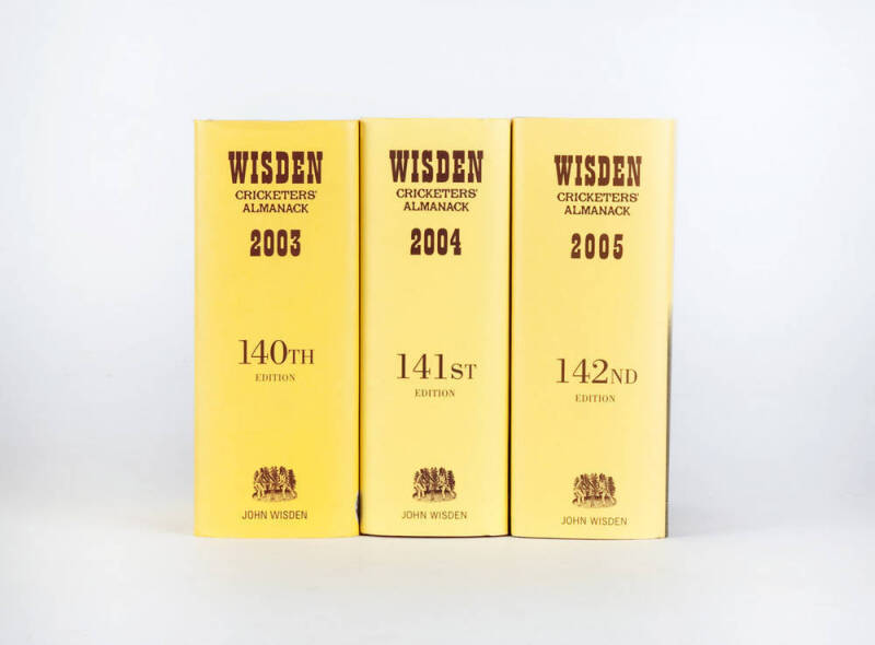 "Wisden Cricketers' Almanack" for 1980-2013, all hardback with dust-jackets; plus "An Index to Wisden Cricketers' Almanack 1864-1984". G/VG. (35 items).