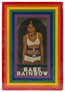 PETER BLAKE (British, 1932 - ), Babe Rainbow, chromolithograph on tin, designed 1968, details verso, 66 x 44cm