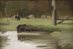 WILLIAM (Jock) FRATER, (1890-1974), Cows In The Meadow, oil on board, signed and titled verso, 25 x 35cm