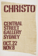 CENTRAL STREET GALLERY, SYDNEY: Exhibition posters, (3) comprising: "MAX CULLEN'S RARE STAMP COLLECTION" (1968) colour lithograph and felt-pen on paper; "CHRISTO" (1969) colour screenprint on woven synthetic polymer fabric; "AMERICAN POP prints * post - 3