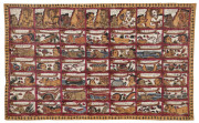 Six Indian paintings on parchment and paper, 20th century, the largest 76 x 57cm - 2