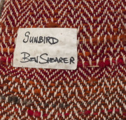 BEN SHEARER (1941 - ), Sunbird, wool tapestry, signed and titled on label verso, 185cm x 230cm - 2