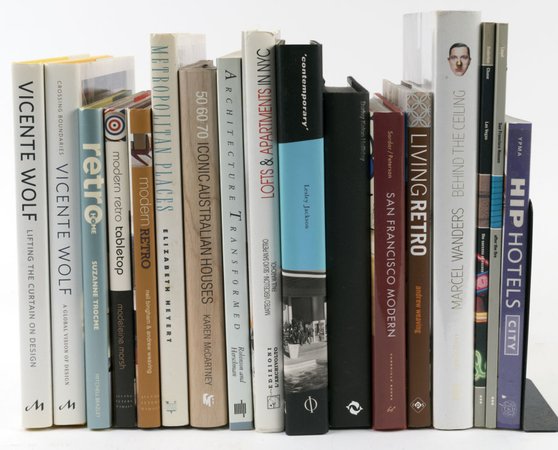 ART, DESIGN, INTERIORS & ARCHITECTURE:A collection of (32) books; mainly hardcover,coffee-table type publications. 