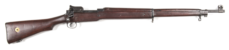 BRITISH E.R.A. P14 B/A SERVICE RIFLE: 303 Cal; 5 shot mag; 26" barrel; g. bore; std sights, bayonet stud & swivels; E.R.A. 596348 to breech; British acceptance stamps to side rail; g. profiles & clear markings; blue/black finish to all metal; vg stock; gw
