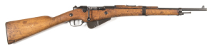 FRENCH BERTHIER M-16 B/A CARBINE: 8x50R; 5 shot box mag; 17" barrel; g. bore; std sights, swivels & turned down bolt; side rail inscribed CONTINSOURA Mle-M-16; wear to profiles; clear markings; blue/plum finish to all metal; f. stock with repairs to lhs o