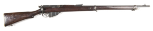 B.S.A. LE MKI* B/A QUEENSLAND GOVT ISSUE RIFLE: 303 Cal; 10 shot box mag; 20.3" barrel; f to g bore; std bayonet stud, bolt dust cover & sights, including dial sight & rear lobbing sight; receiver ring marked ER ROYAL CYPHER B.S.A. Co 1902 LE 1*; QG to th