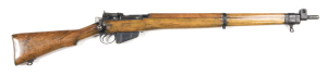 SAVAGE NO.4 MK I* B/A SERVICE RIFLE: 303 Cal; 10 shot mag; 25.2" barrel; vg bore; std sights & fittings; U.S. PROPERTY to receiver; FTR 1954 NO 4 MKI* to side rail; g. profiles & clear markings; blacked finish to all metal; refinished stock & fitted with 