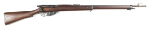 L.S.A. M.L.E. 1 W.W. GREENER RETAILED COMMERCIAL B/A RIFLE: 303 Cal; 10 shot box mag; 30.2" barrel; poor bore that would grade up with a good clean; std sights & fittings; W.W.GREENER 68 HAYMARKET LONDON S.W. to barrel & dust cover; receiver ring marked L