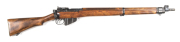 LONGBRANCH NO 4 MKI* B/A SERVICE RIFLE:303 Cal; 10 shot mag; 25.2" barrel; g. bore; std sights & fittings; side rail marked NO4 MKI* LONGBRANCH & dated 1944; g. profiles & clear markings; thinning blacked finish to all metal; vg stock; gwo & vg cond. #80L